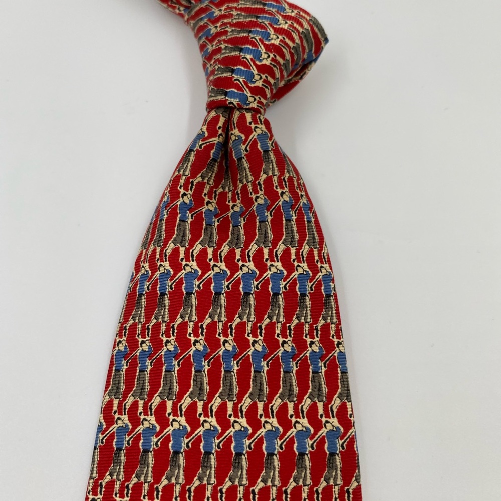 Ermenegildo Zegna Multicolor Patterned Tie - Picture 4 of 6